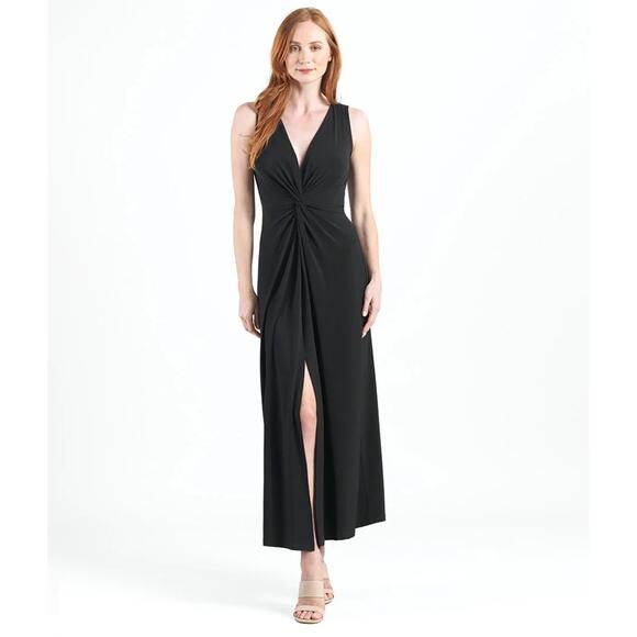 Clara Sun Woo Center Slit Maxi Dress -‎ NWT Size L - Picture 1 of 14